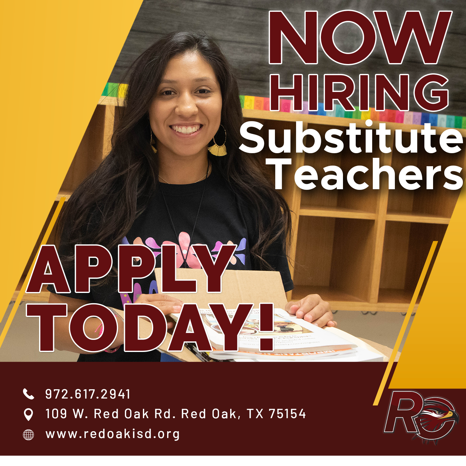 Now Hiring Substitute Teachers - Apply Today! 