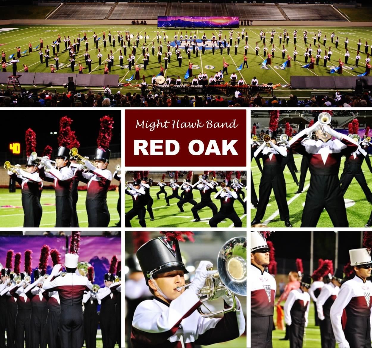 collage of the band playing during half-time collage of the band playing during half-time
