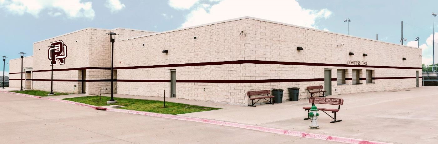 exterior shot of ROISD Athletic Field House 