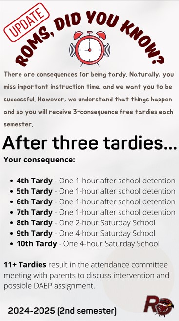 Updated Tardy Policy